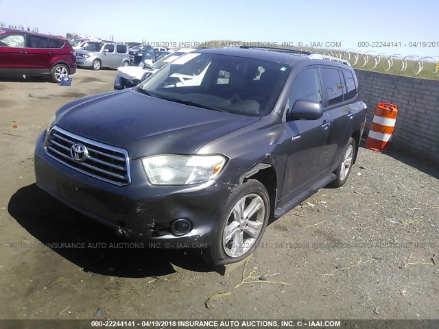JTEES42A282058815 - 2008 TOYOTA HIGHLANDER LIMITED GRAY photo 2