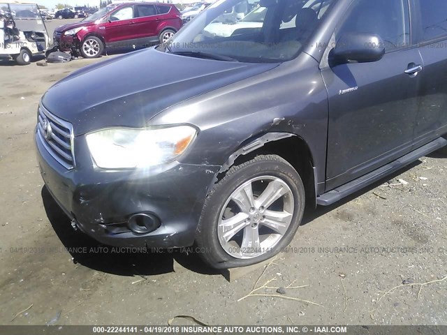 JTEES42A282058815 - 2008 TOYOTA HIGHLANDER LIMITED GRAY photo 6