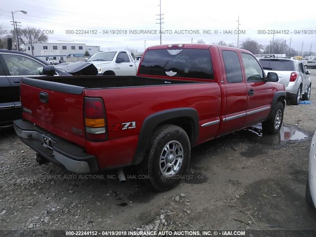 2GTEK19T221256764 - 2002 GMC NEW SIERRA K1500 RED photo 4