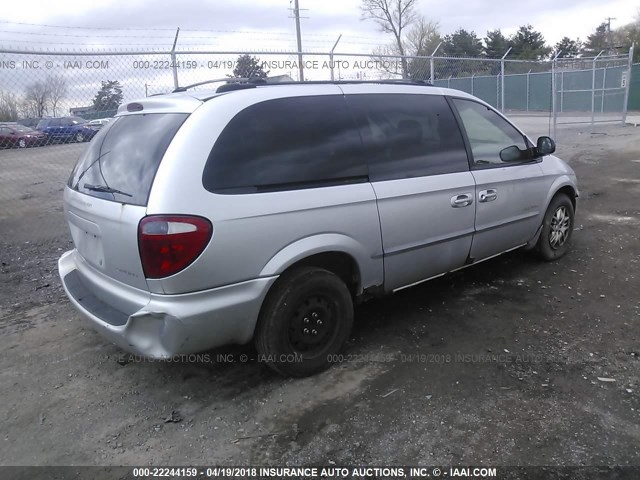 2B4GP44R01R136143 - 2001 DODGE GRAND CARAVAN SPORT SILVER photo 4