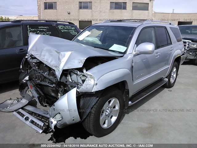 JTEBT17R330007650 - 2003 TOYOTA 4RUNNER LIMITED SILVER photo 2