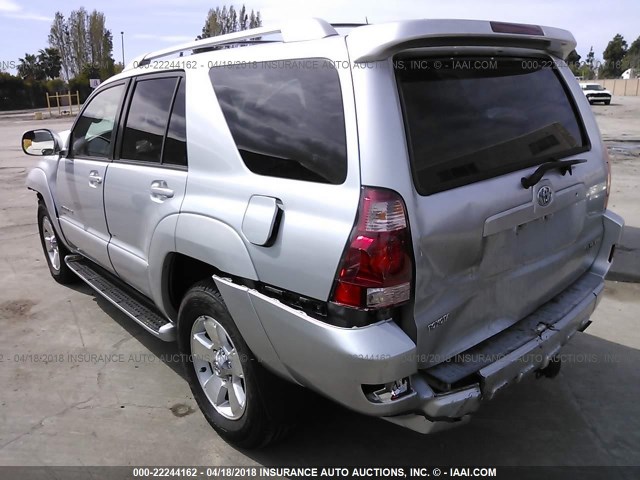 JTEBT17R330007650 - 2003 TOYOTA 4RUNNER LIMITED SILVER photo 3