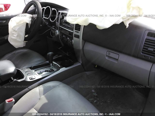 JTEBT17R330007650 - 2003 TOYOTA 4RUNNER LIMITED SILVER photo 5