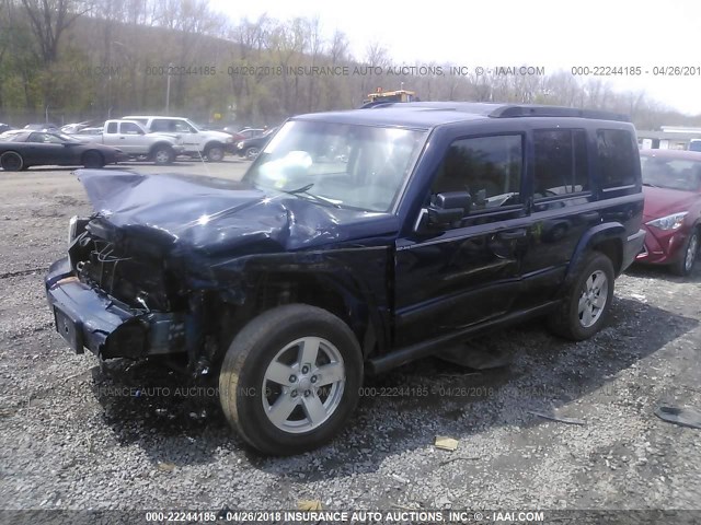 1J8HG48K06C270874 - 2006 JEEP COMMANDER ლურჯი ფოტო 2