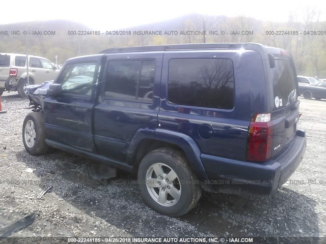 1J8HG48K06C270874 - 2006 JEEP COMMANDER ლურჯი ფოტო 3