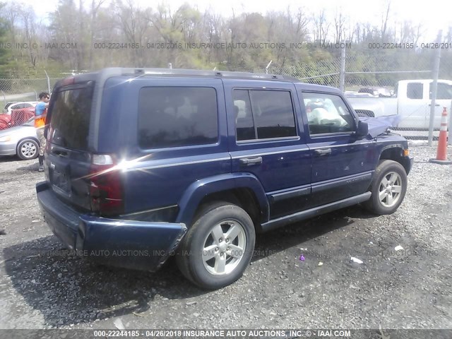1J8HG48K06C270874 - 2006 JEEP COMMANDER ლურჯი ფოტო 4
