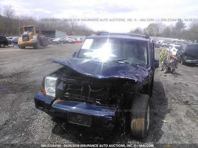 1J8HG48K06C270874 - 2006 JEEP COMMANDER ლურჯი ფოტო 6
