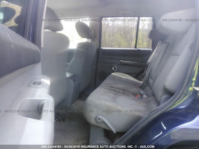 1J8HG48K06C270874 - 2006 JEEP COMMANDER ლურჯი ფოტო 8