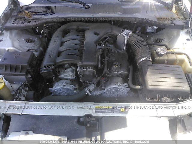 2C3AA53G55H118219 - 2005 CHRYSLER 300 TOURING GRAY photo 10