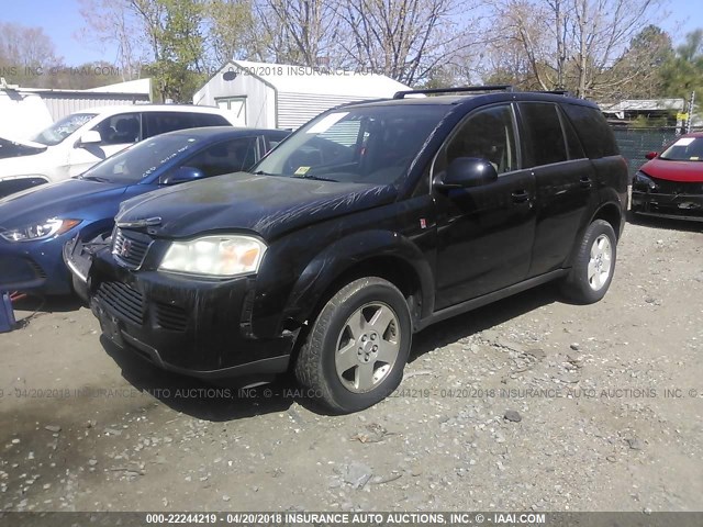 5GZCZ63446S840329 - 2006 SATURN VUE BLACK photo 2