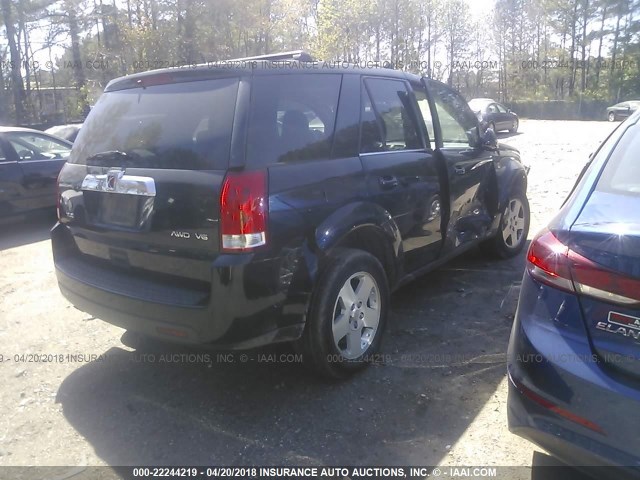 5GZCZ63446S840329 - 2006 SATURN VUE BLACK photo 4