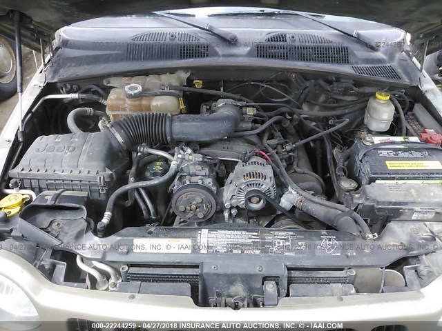 1J4GL48K74W321095 - 2004 JEEP LIBERTY SPORT 金色 照片 10