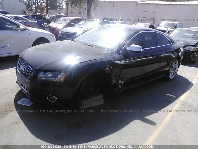 WAUVVAFR9AA004799 - 2010 AUDI S5 PRESTIGE BLACK photo 2