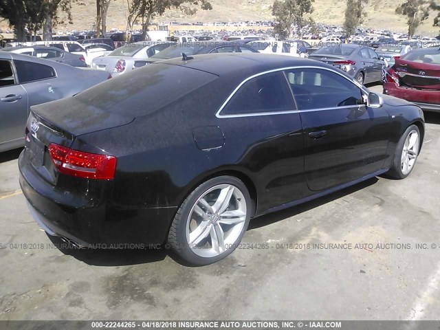 WAUVVAFR9AA004799 - 2010 AUDI S5 PRESTIGE BLACK photo 4