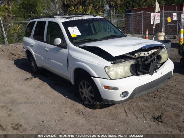 5GADT13SX42160796 - 2004 BUICK RAINIER CXL WHITE photo 1