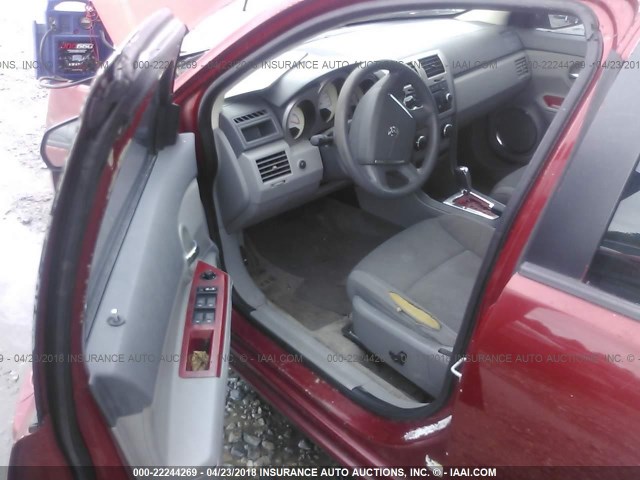 1B3LC56K98N155057 - 2008 DODGE AVENGER SXT RED photo 5