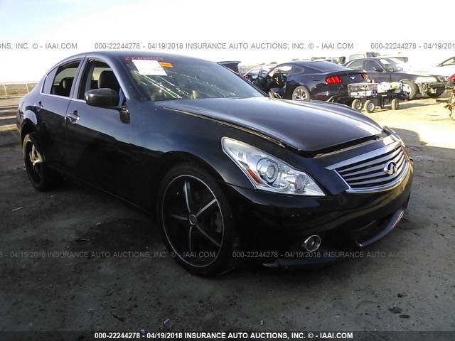 JN1CV6AR2AM452267 - 2010 INFINITI G37 BLACK photo 1