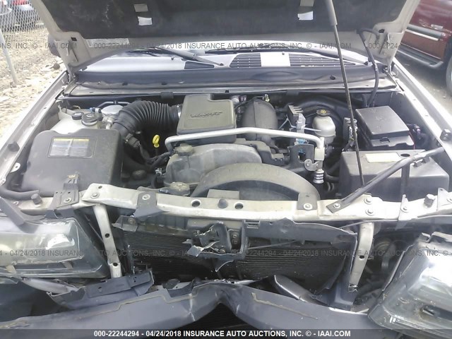 1GNES16S466130021 - 2006 CHEVROLET TRAILBLAZER EXT LS/EXT LT SILVER photo 10