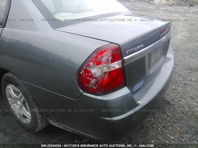 1G1ZS53F06F242610 - 2006 CHEVROLET MALIBU LS Boz foto 6