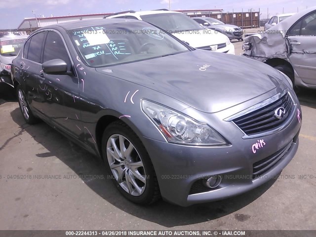 JN1CV6AR9CM673562 - 2012 INFINITI G37 GRAY photo 1