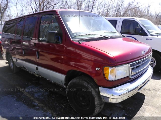 1FMRE11L0WHB90007 - 1998 FORD ECONOLINE E150 RED photo 1