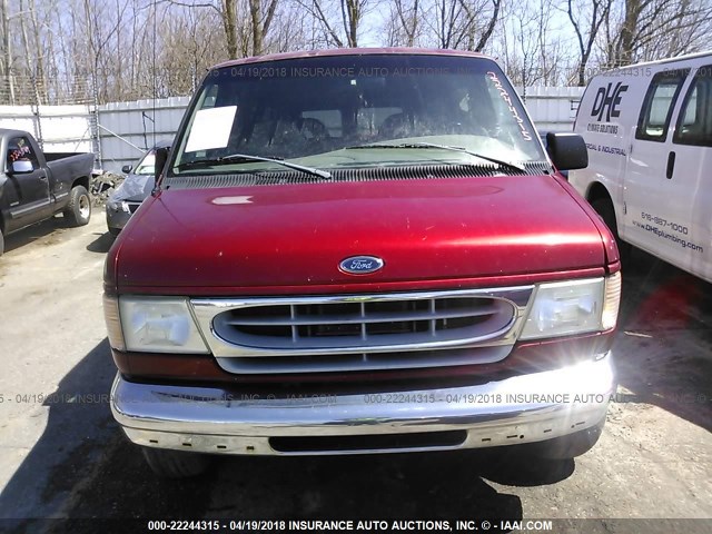 1FMRE11L0WHB90007 - 1998 FORD ECONOLINE E150 RED photo 6