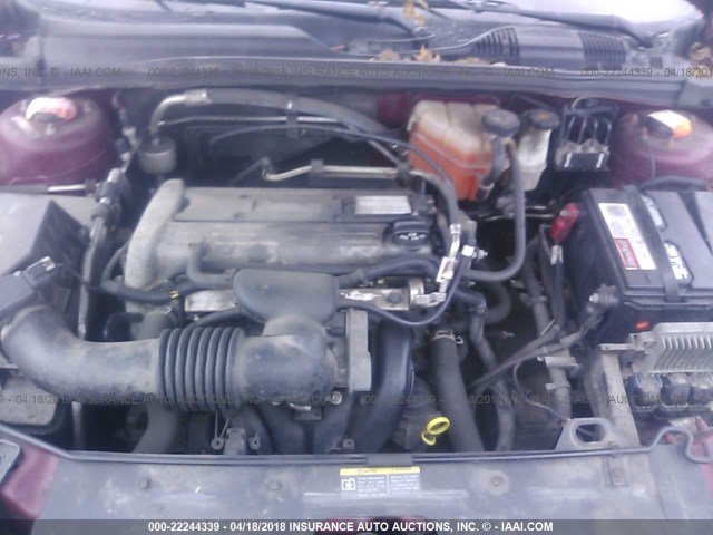 1G1ZS51F46F107486 - 2006 CHEVROLET MALIBU LS 红色 照片 10