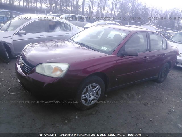 1G1ZS51F46F107486 - 2006 CHEVROLET MALIBU LS 红色 照片 2