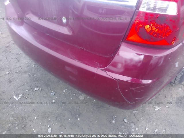 1G1ZS51F46F107486 - 2006 CHEVROLET MALIBU LS 红色 照片 6