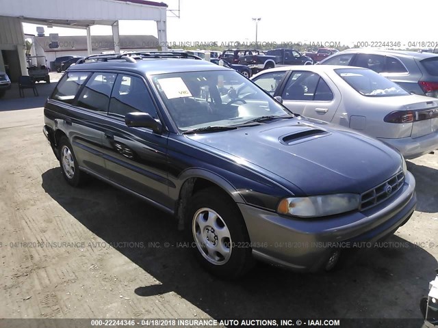 4S3BG6855V7637164 - 1997 SUBARU LEGACY OUTBACK/LIMITED BLUE photo 1