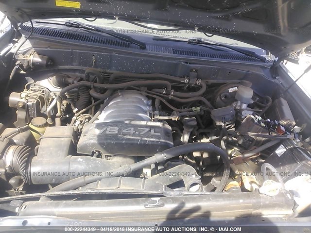 5TDBT48A14S214731 - 2004 TOYOTA SEQUOIA LIMITED GRAY photo 10