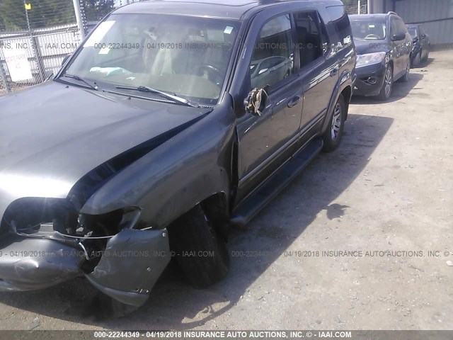 5TDBT48A14S214731 - 2004 TOYOTA SEQUOIA LIMITED GRAY photo 6