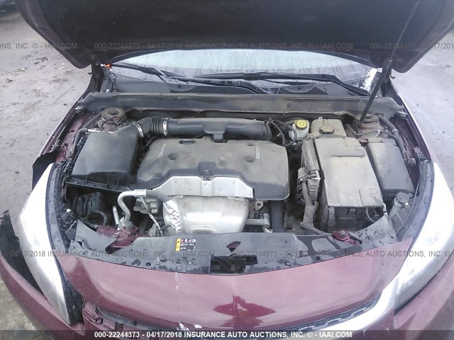 1G11C5SL1FF211433 - 2015 CHEVROLET MALIBU 1LT 勃艮第红 照片 10
