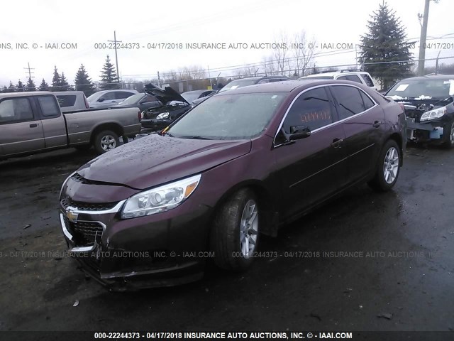 1G11C5SL1FF211433 - 2015 CHEVROLET MALIBU 1LT 勃艮第红 照片 2