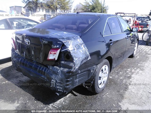 4T1BF3EKXAU083400 - 2010 TOYOTA CAMRY SE/LE/XLE BLACK photo 4