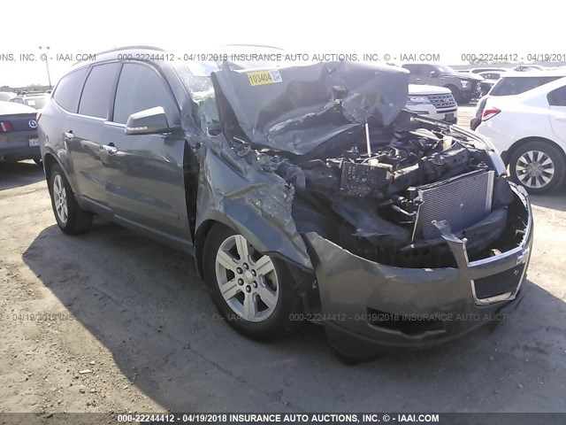 1GNKRGEDXBJ154867 - 2011 CHEVROLET TRAVERSE LT GRAY photo 1