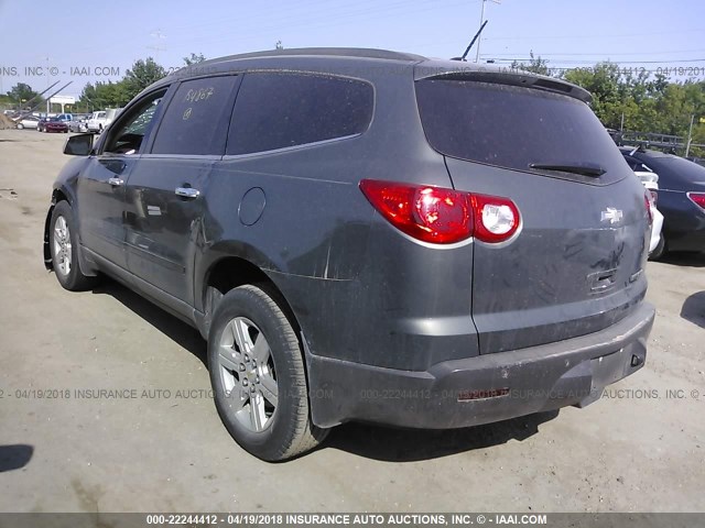 1GNKRGEDXBJ154867 - 2011 CHEVROLET TRAVERSE LT GRAY photo 3