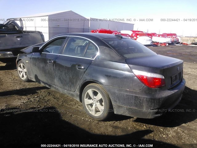 WBANV13578CZ60380 - 2008 BMW 528 XI BLACK photo 3