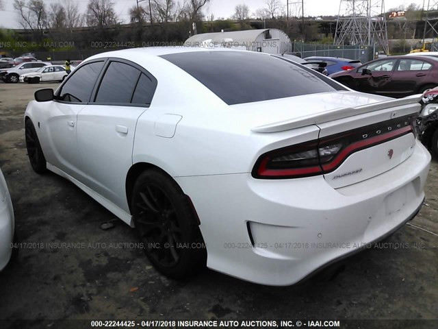 2C3CDXL9XGH237139 - 2016 DODGE CHARGER SRT HELLCAT WHITE photo 3