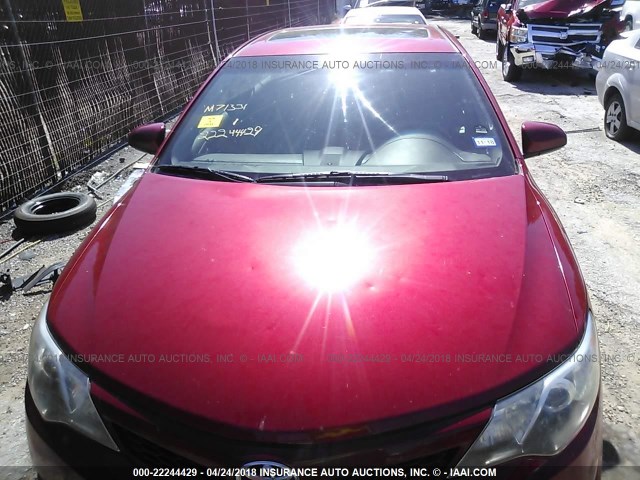 4T1BF1FK4CU566788 - 2012 TOYOTA CAMRY SE/LE/XLE MAROON photo 6