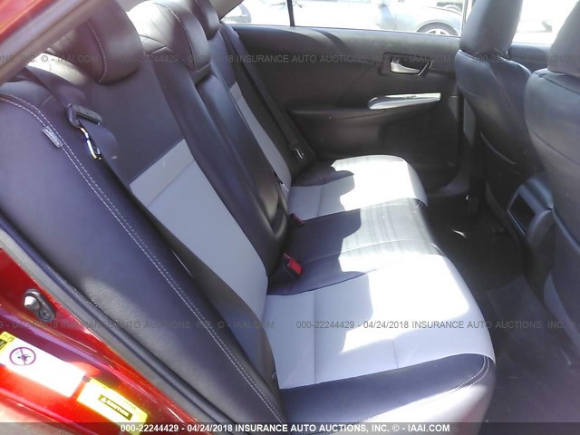4T1BF1FK4CU566788 - 2012 TOYOTA CAMRY SE/LE/XLE MAROON photo 8
