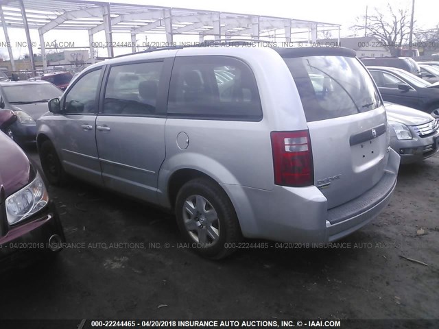 2D8HN44E09R636844 - 2009 DODGE GRAND CARAVAN SE SILVER photo 3