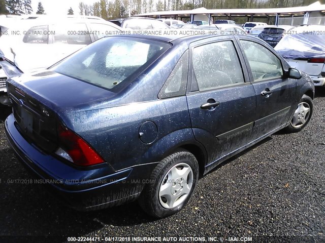 1FAFP33P44W138536 - 2004 FORD FOCUS LX Dark Blue photo 4