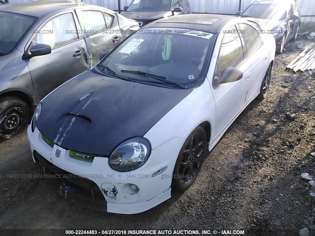 1B3ES66S04D559446 - 2004 DODGE NEON SRT-4 WHITE photo 2