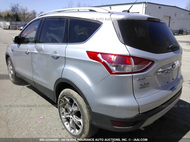 1FMCU9J95EUC14562 - 2014 FORD ESCAPE TITANIUM SILVER photo 3