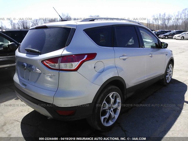 1FMCU9J95EUC14562 - 2014 FORD ESCAPE TITANIUM SILVER photo 4