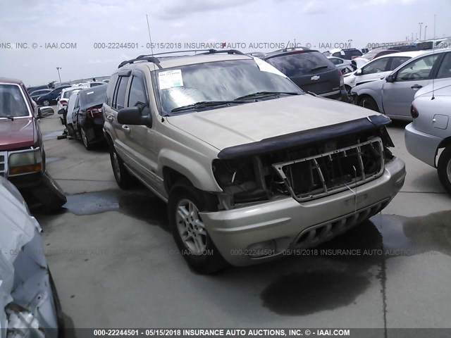 1J4GW58N81C692478 - 2001 JEEP GRAND CHEROKEE LIMITED GOLD photo 1