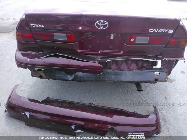 4T1BG22K5XU613485 - 1999 TOYOTA CAMRY CE/LE/XLE RED photo 6