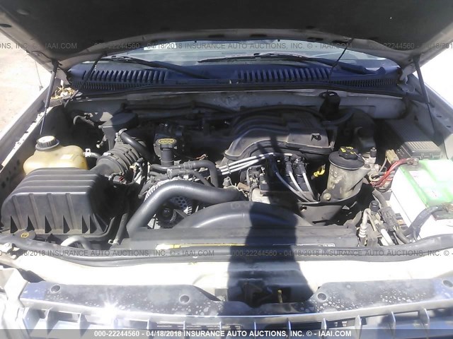 1FMZU73K54UB25555 - 2004 FORD EXPLORER XLT/XLT SPORT/NBX GRAY photo 10