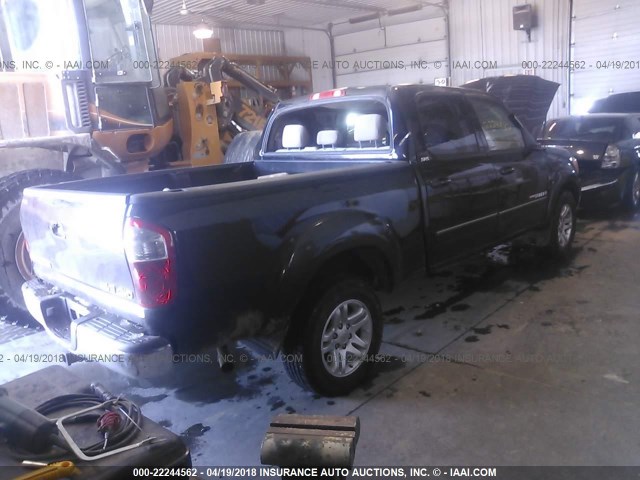 5TBDT44146S542302 - 2006 TOYOTA TUNDRA DOUBLE CAB SR5 BLACK photo 4